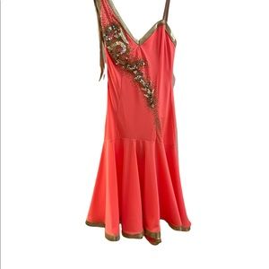 Worn once. Latin dress SUPER comfortable and looks great on the dance floor.